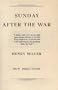 Sunday after the War.