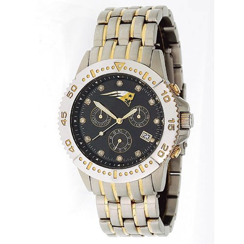 NFL Men's FL-NE Legend Series New England Patriots Black Dial Watch