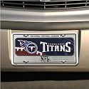 Tennessee Titans Silver Metal License Plate