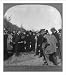 Historic Print (L): President Warren Harding driving the last spike on Alaskan Railway at Tanana River