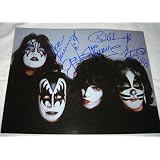 11x14 photo signed in person by Kiss in make up #1