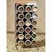 Lipper International 6818 See and Store Standing Upright 18-Bottle Spice Rack, Stainless Steel/Bamboo