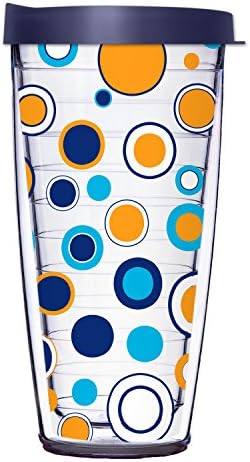 American Tumbler Doublewall Cup with Lid (23 oz, Dots - Orange)