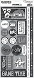 Reminisce Signature Series Sport Stickers-Volleyball Phrase