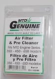 MTD Genuine Factory Part Air Filter & Pre Cleaner Fits MTD Engine Series 350 450 650