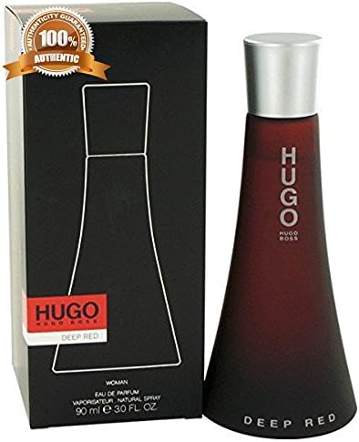 HUGO DEEP RED BY H-U-G-O B-O-S-S EAU DE PARFUM SPRAY 3 FL.OZ (90 ml) FOR WOMEN [BRAND NEW IN BOX]