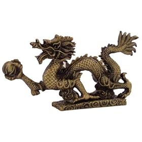 Fabulous Hong Tze Collection-Brass Color Hang Dragon (Medium)