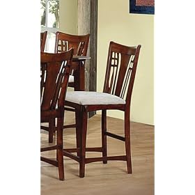 Set of 2 Ethan Solid Wood Counter Height Bar Stools - 29H by AtHomeMart