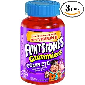 Flintstones Children's Complete Multivitamin Gummies, 60 Count (Pack of 3)