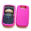 RIM BlackBerry Curve 8900 T-Mobile Silicone Skin Case Rubber Protector Cover with Diamond Hot Pink