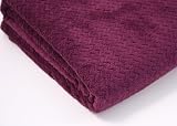 Deluxe Microfibre Large Soft Textured Throw 140x200cm Purple