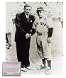Yogi Berra New York Yankees MLB Hand Signed 8x10 Photograph with Babe Ruth