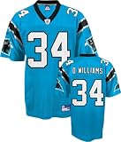 DeAngelo Williams Jersey: Reebok Blue Replica #34 Carolina Panthers Jersey - Large