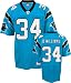DeAngelo Williams Jersey: Reebok Blue Replica #34 Carolina Panthers Jersey - Large