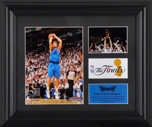 Mounted Memories Dallas Mavericks 2011 Nba Finals Champions 2-Photo Collage