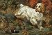 Wallmonkeys Peel and Stick Wall Decals - Portrait of a Clumber Spaniel Hunting a Bird - 36