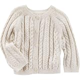 オシュコシュ OSHKOSH/ スパークルケーブルニットカーディ アイボリー トップスカーディガン 18ヶ月【並行輸入】