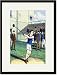 Black Framed/Matted Print 17x23, Hammer Throw