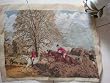 Gorgeous Completed Wool Needlepoint Canvas-Hunting