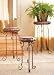 Set of 3 Accent Nesting Tables in Antique Gold and Copper Finish