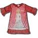 Barbie Crushed velour Red Polyester nightgown w/ ruffled sleeves and bottom