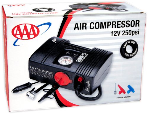 AAA 250 PSI 12 Volt 6 In 1 Air Compressor