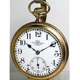 #M7D Ball Antique Railroad Pocket Watch 16 Size 21 Jewels Hamilton 999 Gold Filled Ca 1940 by Ball