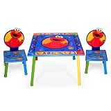 Sesame Street Kids Furniture Collection - 123 Elmo Table and Chairs Set