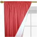 Roc-Lon Blackout Window Panel Pair - Satintone Red