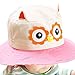 Gemini Fairy Spring Summer Sun Protection Hat Lovely Owl Crative Design Bucket Cap with Wide Brim for Baby (1-4 Year Old) (owl)