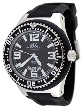 Adee Kaye #AK2230-M Men's Oversized Rubber Strap 100M Sports Watch