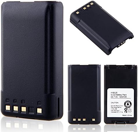 Gdealer 3 Pack 1200mAh 7.4V Ni-CD Battery for KENWOOD TK-2140, TK-3140, TK-2148, TK-3148, TK-2160, TK-3160, TK-2168, TK-3168