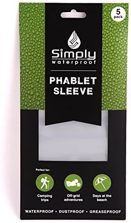 SIMPLY WATERPROOF PHABLET SLEEVE PACK OF 5