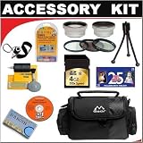 DELUXE ACCESSORY KIT FOR THE THE CANON VIXIA HF100 FLASH MEMORY HIGH DEFINITION CAMCORDER AND FOR THE CANON VIXIA HF10 FLASH MEMORY HIGH DEFINITION CAMCORDER
