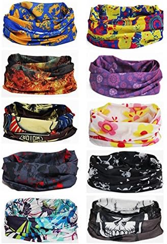 Ussuperstar Outdoor Wide Wicking Headband Seamless Headwear Bandana Scarf 6-10