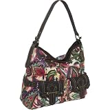 Nine West Handbags Native Boho Large Hobo (Purple Multi / Oak)