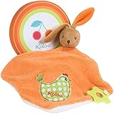 Kaloo Colors Large Rabbit Doudou with Chick Applique and Teething Ring