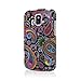 Radiant Z740 / Sonata 4G Case, MPERO SNAPZ Series Rubberized Case for ZTE Radiant Z740 / Sonata 4G - Black Paisley