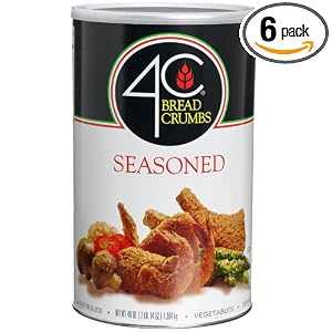 4C Seasoned Bread Crumbs, 46-OUnce Canisters (Pack of 6) by 4C
