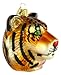 Old World Christmas Tiger Head Glass Holiday Ornament