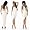 Exklusives Abendkleid Brautkleid gerafft Weiss 4925