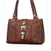 American West Retro Romance Collection Large 3 Compartment Shopper Vintage Styling