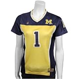 Michigan Wolverines #1 Navy Blue Ladies Midfield Jersey