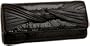 Whiting & Davis Leather Knot Clutch,Black,one size