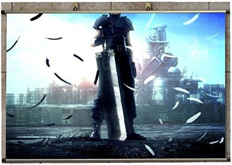 Canvas Wall Scroll Poster - Video Game Crisis Core Final Fantasy Vii Final Fantasy Zack Fair Anime -RoyeanDK723523