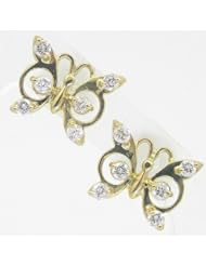 Kids 14K solid gold earrings fancy stud hoop huggie ball fashion dangle swa...