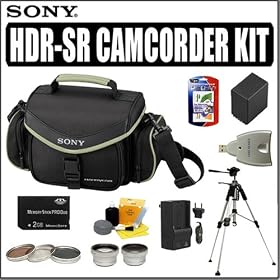 Deluxe Accessory Outfit for The Sony Handycam Camcorder HDR-SR10 SR11 and SR12... by Deluxe
