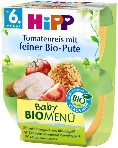 Hipp Tomatenreis mit feiner Bio-Pute, 2-er Pack (2 x 380 g) - Bio