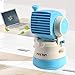 USB Water Fan, Portable Watering Misting Fan, Desktop Fan with Powerful Cooling Air, Mini Personal Fan for Table&Laptop (BLUE) by UPmagic