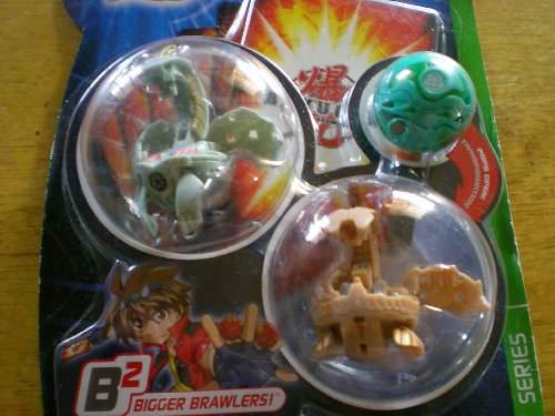 Bakugan Bakuswap Starter Pack (Grey Apollonir, Tan Ultimate Dragonoid, Green Mystery Ball)